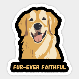 Dog 'Fur-Ever Faithful Sticker